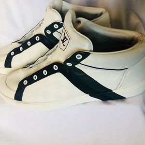 Louis Vuitton white sneakers. Gently worn